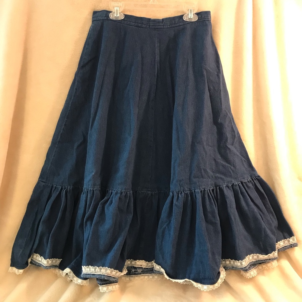 Vintage handmade jean skirt